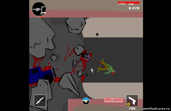 Флеш игрушка онлайн Zombie Hord 3