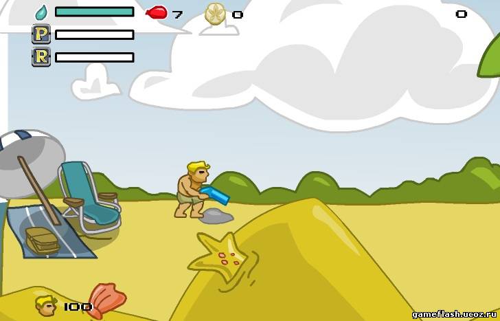 Flash game бродилка онлайн Aqua Slug