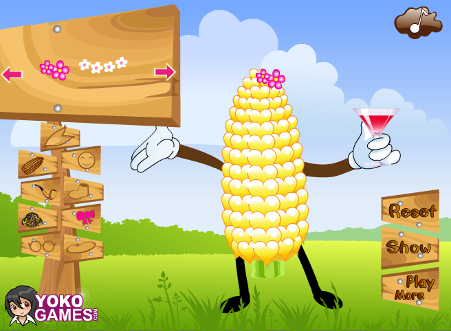 Игра для девочек Аппетитная кукуруза