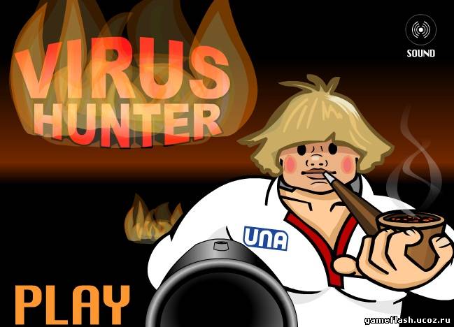 Флеш игры стрелялка Virus Hunter